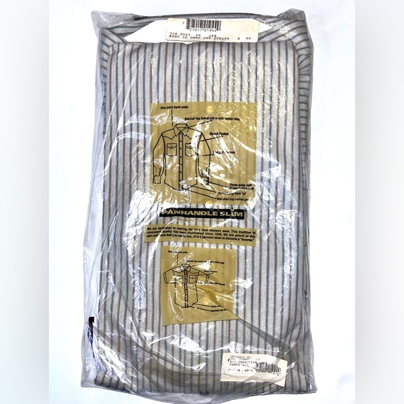 PanHandled Slim | 3 SHIRT BUNDLE: Pearl Snap Extra Long Hem Tail Size 18.5 - Picture 11 of 15